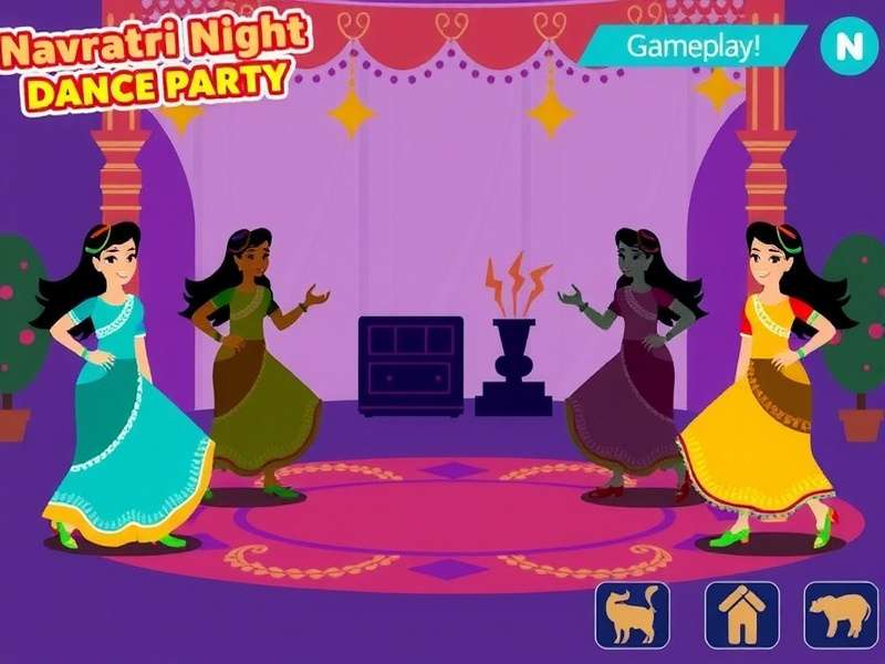 Navratri Night Dance Party Gameplay